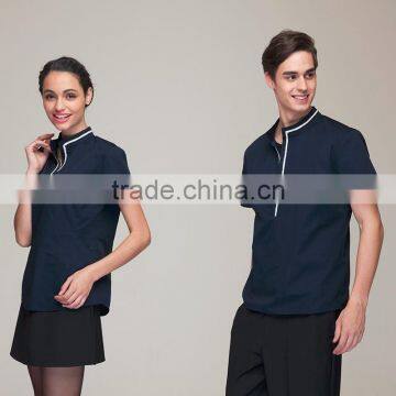 Wholesale Restaurant Hotel Uniform Women Female Waitress Pullover Blouse photo-3