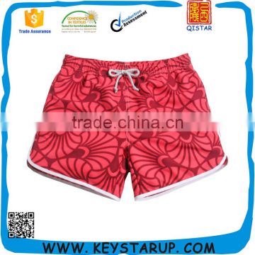 Digital Printed Ladies Hign Quality Sports Shorts Ready Made Women Swim Wear