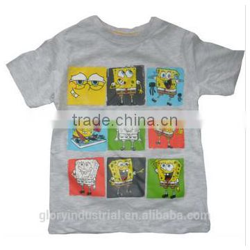 Fashion cute kids t shirt spongebob