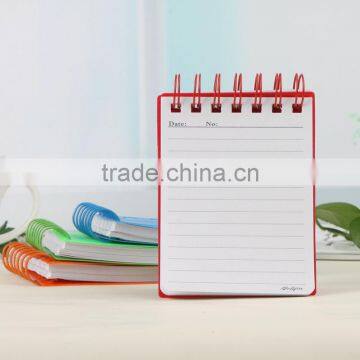 PP Hollow Cover Small Notebook Wire-o Binding Memo Pad photo-3