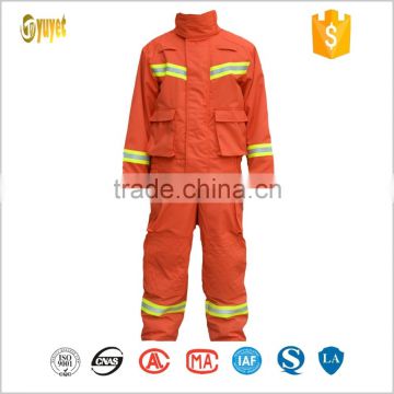 High Vis Orange Cotton reflective safety fire fighter clothing