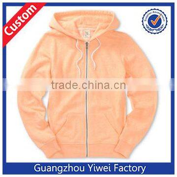 2015 Hot Sale Plain Blank Zipper Hoodie Design