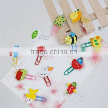Cheap Wholesale Cute At Random Decorative House Wood Paper Clip photo-2