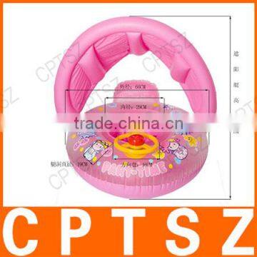 Inflatable Kids Baby Swim Float Boat With Sunshade Inflatable photo-4