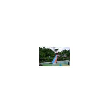 Commercial Outdoor Kids Play 7m Rainbow Fiberglass Water Slides for Racing