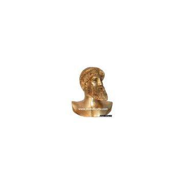 Brass Carved European Figure Indian Art