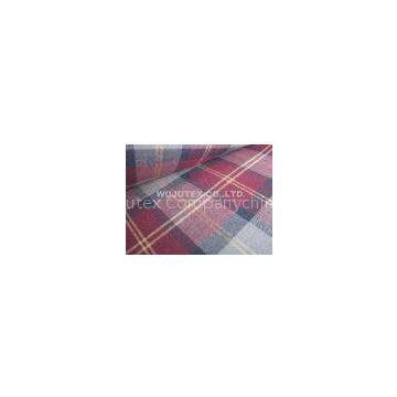 100% Cotton Yarn Dyed Fabric, Twill Weave, Check Brushed Cloth