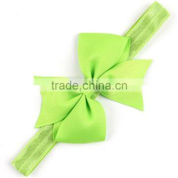 Kids Stretch Bowknot Headbands Headwear Fishtail Hair Bow Flower