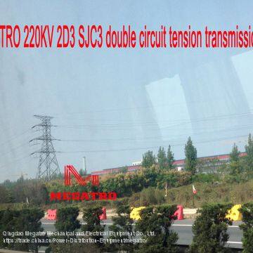 MEGATRO 220KV 2D3 SJC3 Double Circuit Tension Transmission Tower photo-3