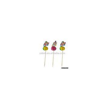party picks, fruit picks, windmill picks, palm picks, flag picks, umbrella picks, plam straws, plastic picks