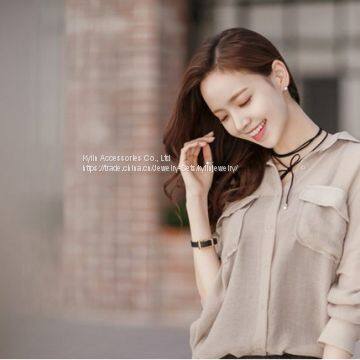 Fashion Jewelry Black Cord Choker photo-3