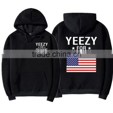 U.S Flag Hoodie West Tour Pop Up Shop Hooded Sweatshirt American Flag Long Sleeve Hoodie