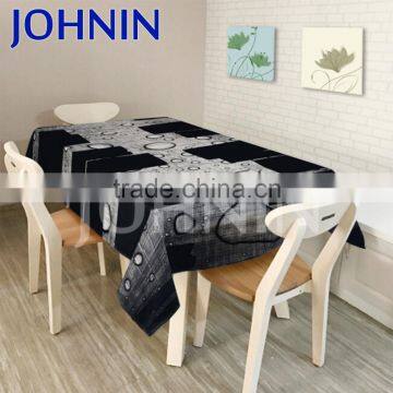 Promotional cheap poly digital print restaurant cloth table cover