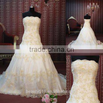 IN STOCK Off-The-Shoulder wedding dress sleeveless flower ball gown bridal dresses SW106