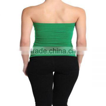 BASIC Layering Stretch PLAIN Strapless TUBE TOP Seamless Sleeveless Tee-9 photo-2