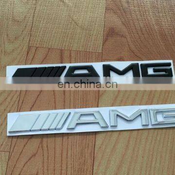 AMG Metal Emblem Badge Logo Alloy Car Logo Grill Badge for car decoration 3D ABS Chrome Black Sticker Emblem 3D Car Badges 185mm