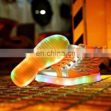 Wholesale Hot Led Light up Kids Shoes Children Kids Led Shoes USB Rechargeable LED Luminous Light Shoes Sneakers for Kids photo-2