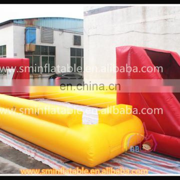 Attractive large inflatable football field,inflatable soccer kick games,inflatable soccer desktop for kids