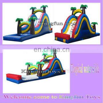 Tropical Inflatable Water Slide