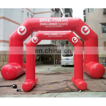 red inflatable promotional digital printing arch/2 sealed air arches(adult and kids)