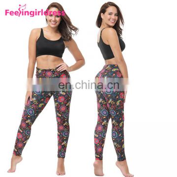 Hot Sale Fashion 92% Polyester 8% Spandex Ladies Push Up Fashion Leggings