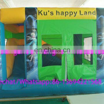 Factory Supply Inflatable Bouncy Castle With Water Slide photo-2