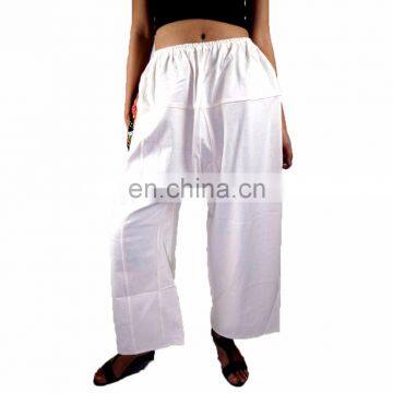 NAPAT Cotton Loose Pants Wide Leg Half Trousers Elastic Waist photo-4