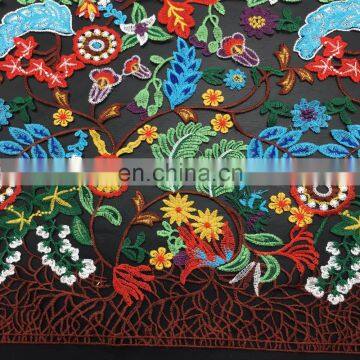 OLFCR0163 Indian Textiles Embroidery Denim Fabric Stock Lot From Aar Vee Company Lace Fabrics photo-2