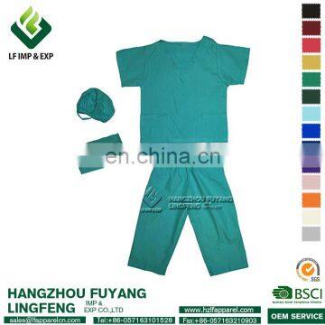 2017 Wholesale Hunter Green Medical Nursing Hospital Unisex Scrubs