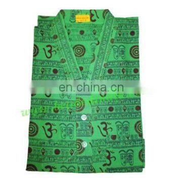 Full Sleeve Long Yoga Kurta in Cotton, Size : Chest 109 x Height 103 x Sleeve 57 Centimeters. photo-4