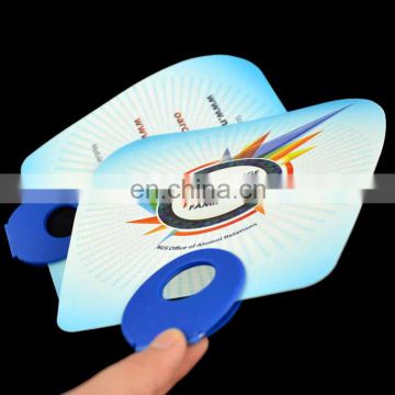 Custom Advertising O Shape Handle PP Hand Fan