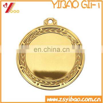 Customized logo sport award metal gold /silver /bronze blank medal