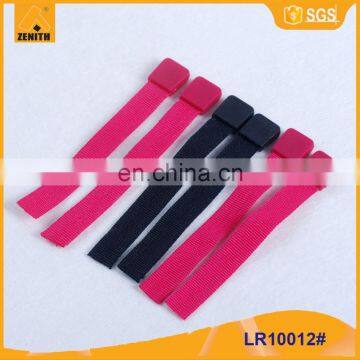 Custom Rubber Zipper Puller With Woven Tape LR10012