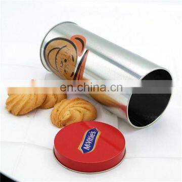 Hot Sale Round Biscuit Metal Tin Boxes Packaging Cookies With Lid photo-2