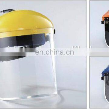 chemical safety face shield with clear visor