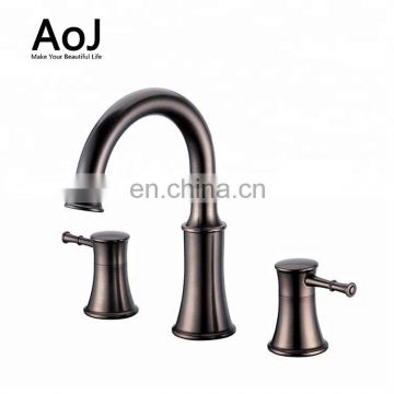 Graceful design individual 2 handle bathroom vanity basin faucet