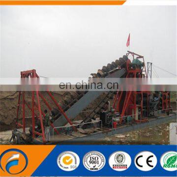 Qingzhou Dongfang New Design Bucket Chain Dredger gold mining gold dredger