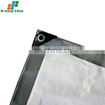 SILVER/WHITE # PE TARPAULIN # 140GSM photo-2