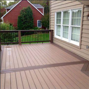 Waterproof Outdoor Flooring WPC Used Composite Decking