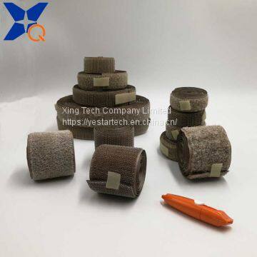 Silver Plated Nylon Conductive Hook and Loop 50mm Width Fasten Tape Adhesive Tape-XTAA074 photo-4