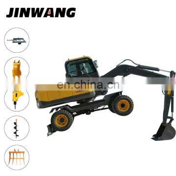 Engineering Used 8t Large Excavator With Wheels for Construction photo-6