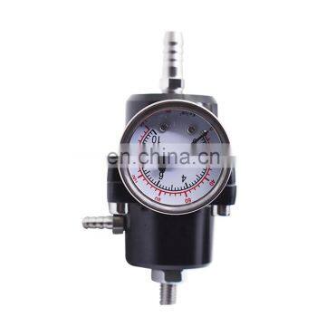 Universal Aluminum Adjustable 1-140 PSI Fuel Pressure Regulator+W/Gauge Black photo-5