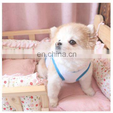New Fashion Cotton Dog Waistcoat Thin T-shirt Teddy Pomeranian Bichon Chest Muscle Bikini Printed Pet Clothes photo-3