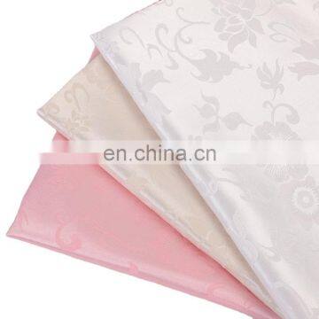 Plain Polyester Jacquard Satin Fabric Fashion