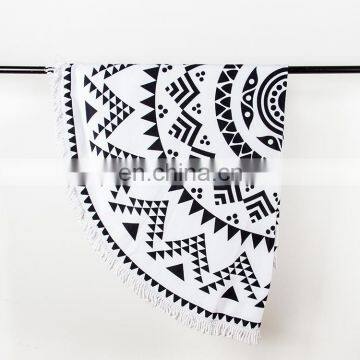 Factory Price Promotional Digital Printed Custom Logo Sublimation 80% Polyester 20% Polyamide Microfiber Beach Towel photo-3