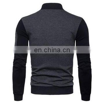 Custom Oversized Chevron Cardigan Knitted For Men Fashion Stand Collar Jacket photo-5