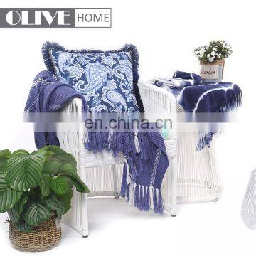 Wholesale Waterproof Custom Digital Printing Woven Macrame Outdoor Cushion Pillow photo-5