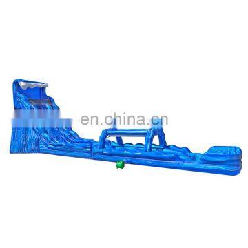 Giant Slip and Slide Tropical Inflatable Blue Wave Dual Water Slide With Pool photo-2