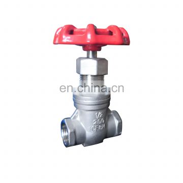 1/2 inch stainless steel ss316 CF8M threaded end gate valve kitz