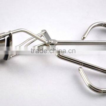 Silver colour tweezers and stainless steel eyelash curler